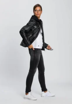 KangaROOS Lederjacke im Biker-Look mit abnehmbaren Sweateinsatz - NEUE KOLLEKTION Lindgrün, Schwarz, Ecru -KANGAROOS Verkäufe 61fa1a5e b55e 5c5a a336 b349440e9837 1