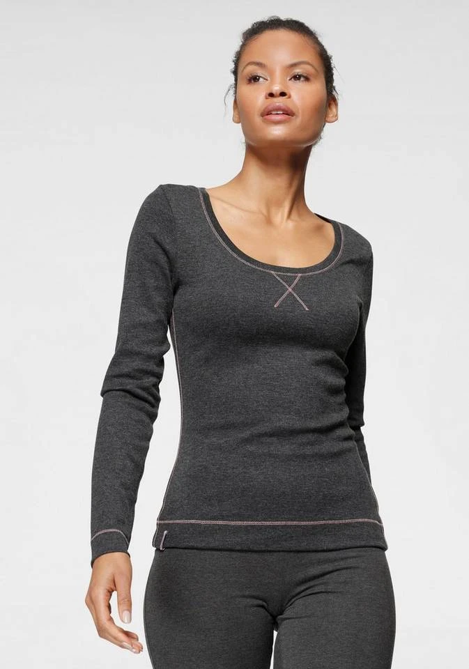 KangaROOS Langarmshirt mit großem Logo-Schriftzug am Arm - NEUE KOLLEKTION Blau-gelb, Schwarz-meliert-weiß, Weiß-himmelblau 10 KangaROOS Langarmshirt mit großem Logo-Schriftzug am Arm - NEUE KOLLEKTION Blau-gelb, Schwarz-meliert-weiß, Weiß-himmelblau – Bild 8