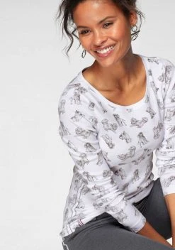 KangaROOS Langarmshirt mit tierischem Allover-Druck - NEUE KOLLEKTION -KANGAROOS Verkäufe 64f52596 9540 5b48 87c0 24796108cc5d