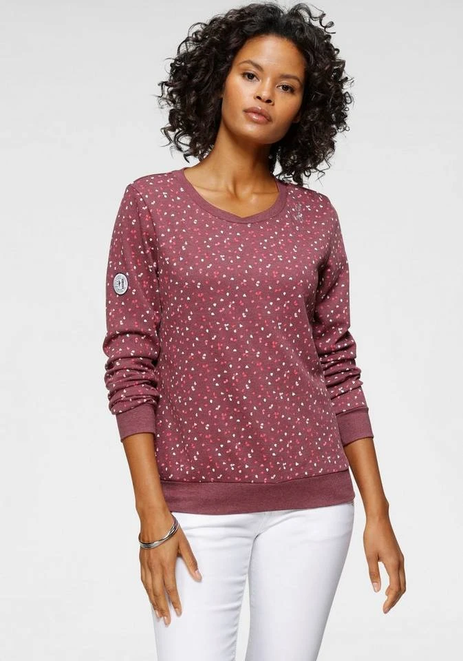 KangaROOS Sweatshirt im sportlichen Minimal-Print Marine-bedruckt, Bordeaux-meliert-bedruckt, Schwarz-weiß, Wollweiß-meliert 12 KangaROOS Sweatshirt im sportlichen Minimal-Print Marine-bedruckt, Bordeaux-meliert-bedruckt, Schwarz-weiß, Wollweiß-meliert – Bild 10