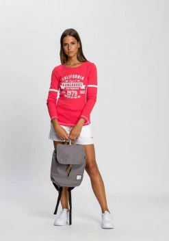 KangaROOS Langarmshirt mit Print Vorne und an Ärmeln Wei&szlig;, Koralle, Marine -KANGAROOS Verkäufe 67c5ce36 9383 5571 8017 363947d15b55