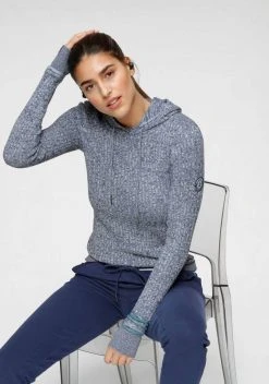 KangaROOS Kapuzenpullover im feinen Zopf-Strick-Design Rosa-wei&szlig;-meliert, Grau-wollwei&szlig;-melange, Dunkelbeige-wollwei&szlig;-melange, Blau-wei&szlig;-meliert -KANGAROOS Verkäufe 68fddc28 e0d4 5f80 a3e8 e4bff6702cfa