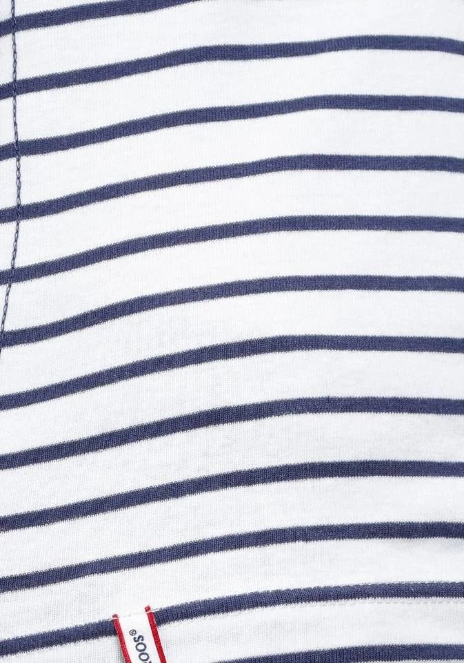 KangaROOS Langarmshirt im angesagtem Mustermix Schwarz, Weiß-marine-gestreift, Himbeere 8 KangaROOS Langarmshirt im angesagtem Mustermix Schwarz, Weiß-marine-gestreift, Himbeere – Bild 6