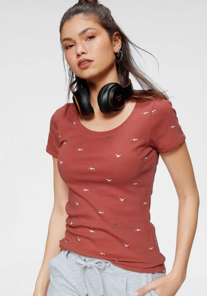 KangaROOS T-Shirt mit Anker, Schiffchen oder Reh-Print Hellgrau-meliert, Marine, Rost, Schwarz 3 KangaROOS T-Shirt mit Anker, Schiffchen oder Reh-Print Hellgrau-meliert, Marine, Rost, Schwarz