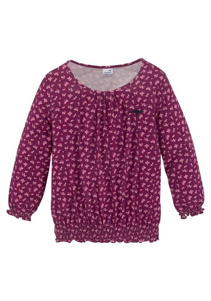 KangaROOS 3/4-Arm-Shirt mit gesmoktem Saumbündchen 4 KangaROOS 3/4-Arm-Shirt mit gesmoktem Saumbündchen – Bild 2