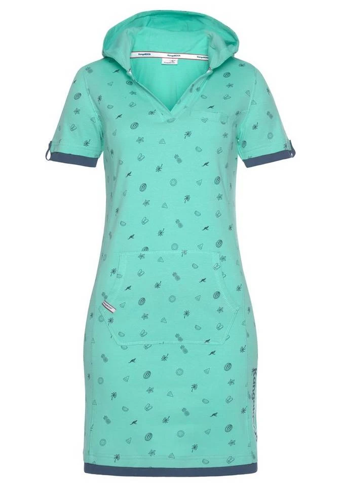 KangaROOS Jerseykleid mit maritimen Anker-Alloverprint Marine, Beere-meliert, Türkis 8 KangaROOS Jerseykleid mit maritimen Anker-Alloverprint Marine, Beere-meliert, Türkis – Bild 6