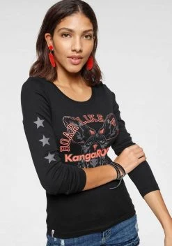 KangaROOS Langarmshirt mit Känguru-Front-Print Blau, Pink, Bedruckt-weiß, Schwarz-bedruckt 8 KangaROOS Langarmshirt mit Känguru-Front-Print Blau, Pink, Bedruckt-weiß, Schwarz-bedruckt -KANGAROOS Verkäufe 73d253ef b971 526d 8d5d 55a00246d810