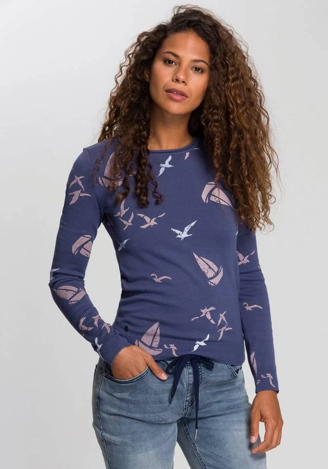 KangaROOS Strickpullover mit tollem maritimen Muster Dunkelblau-gemustert, Grau-gemustert 15 KangaROOS Strickpullover mit tollem maritimen Muster Dunkelblau-gemustert, Grau-gemustert – Bild 13