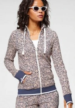 KangaROOS Sweatjacke mit modischem Allover-Druck und Stehkragen Schwarz-weiß, Jeansblau-rosa -KANGAROOS Verkäufe 77035cc7 3acd 5b42 a86b 5a8c919934b8