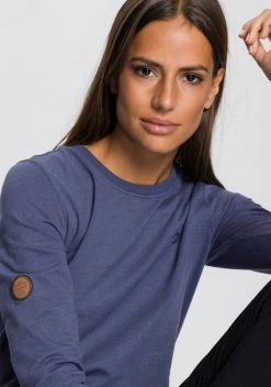 KangaROOS Longsweatshirt mit silver-foil-logo-print auf der Brust - NEUE KOLLEKTION Schwarz, Blau-meliert, Mauve-meliert -KANGAROOS Verkäufe 77faa418 ff1f 53d8 98c1 d3462ed413e0