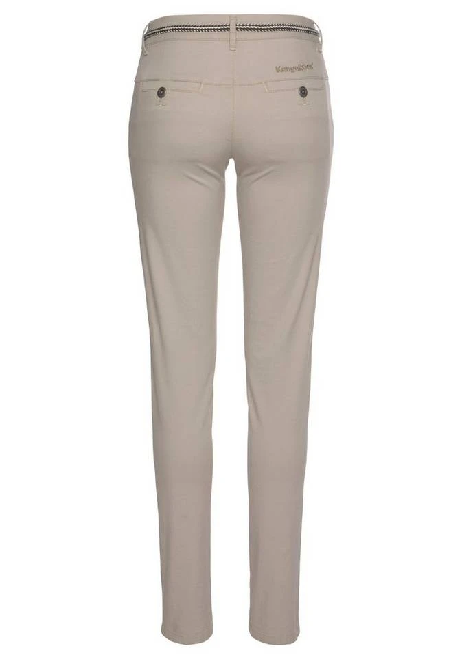 KangaROOS Chinohose (Set, 2-tlg., mit Gürtel) in schmaler Form, mit Kordel zu binden Beige, Schwarz, Weiß, Marine 9 KangaROOS Chinohose (Set, 2-tlg., mit Gürtel) in schmaler Form, mit Kordel zu binden Beige, Schwarz, Weiß, Marine – Bild 7