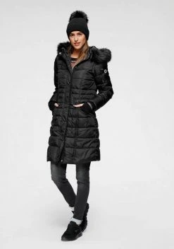 KangaROOS Steppjacke mit kuscheligem, abnehmbarem Fellimitat-Kragen an der Kapuze Graublau, Grün, Schwarz, Rosa -KANGAROOS Verkäufe 7c83e3d4 840f 5fd2 a99d 5c6e56e31c89