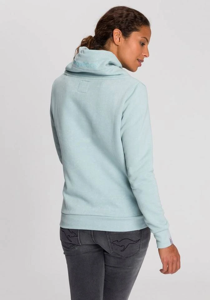 KangaROOS Sweatshirt mit hohem Stehkragen Anthrazit-meliert, Rosa-meliert, Mint-grau-meliert 4 KangaROOS Sweatshirt mit hohem Stehkragen Anthrazit-meliert, Rosa-meliert, Mint-grau-meliert – Bild 2