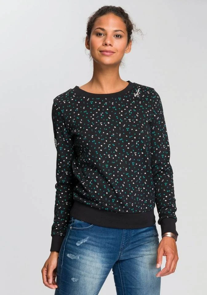 KangaROOS Sweatshirt im sportlichen Minimal-Print Marine-bedruckt, Bordeaux-meliert-bedruckt, Schwarz-weiß, Wollweiß-meliert 9 KangaROOS Sweatshirt im sportlichen Minimal-Print Marine-bedruckt, Bordeaux-meliert-bedruckt, Schwarz-weiß, Wollweiß-meliert – Bild 7