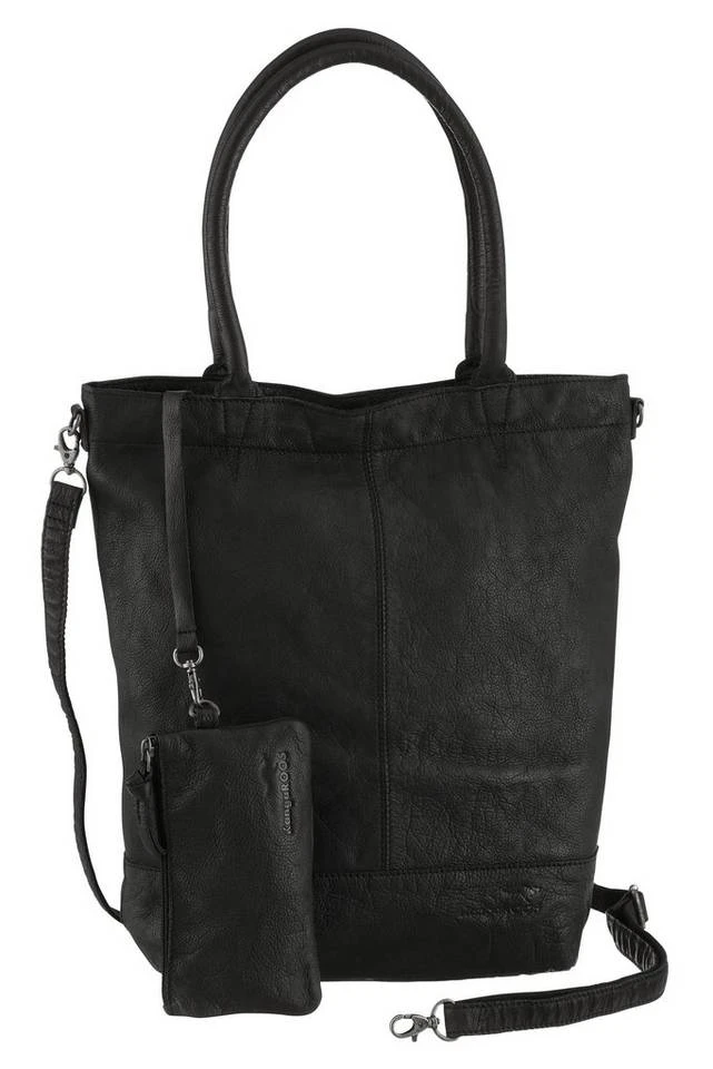 KangaROOS Shopper »Amber«, aus Leder mit abnehmbarer Reißverschluss-Tasche Orange, Grau, Schwarz, Dunkelgrün 3 KangaROOS Shopper »Amber«, aus Leder mit abnehmbarer Reißverschluss-Tasche Orange, Grau, Schwarz, Dunkelgrün