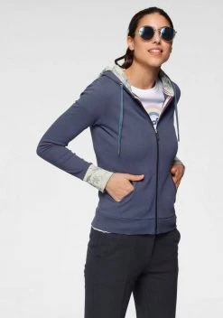 KangaROOS Sweatjacke mit bedrucktem Kapuzenfutter und Ärmelaufschlag - NEUE KOLLEKTION Schwarz-gepunktet, Marine-gebl&uuml;mt -KANGAROOS Verkäufe 7ef823db 2891 5ce5 b4e3 50e6be808787