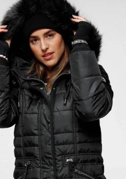 KangaROOS Steppjacke mit kuscheligem, abnehmbarem Fellimitat-Kragen an der Kapuze Graublau, Grün, Schwarz, Rosa -KANGAROOS Verkäufe 803b09dc c409 5081 8341 53907ef16363