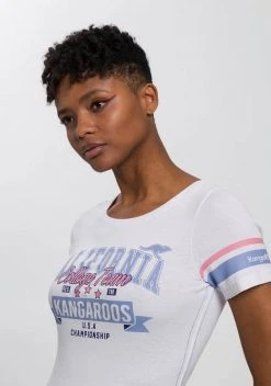 KangaROOS T-Shirt mit coolem Frontprint im College-Look - NEUE KOLLEKTION -KANGAROOS Verkäufe 80c257c9 7fd8 547b ab1d 8659131c4f23