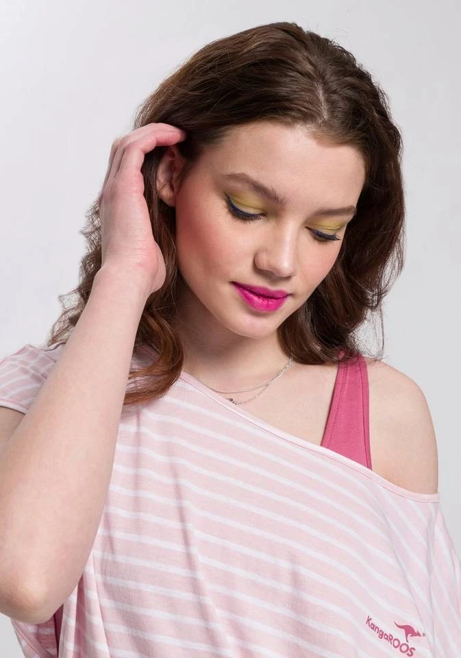 82715d1c-d44d-5446-84c0-641e10dcc629.jpg KangaROOS Jerseykleid (Set, 2-tlg., mit T-Shirt) für einen sommerlichen Kombi-Look Blau-weiß-marine, Schwarz | grau-weiß-gestreift, Rosa-weiß-himbeere -KANGAROOS Verkäufe 82715d1c d44d 5446 84c0 641e10dcc629