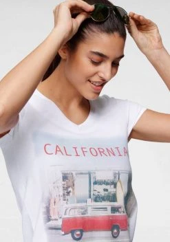 KangaROOS T-Shirt mit sommerlichem Frontprint Wei&szlig; Bus, Wei&szlig; K&auml;fer -KANGAROOS Verkäufe 8329e523 a948 5dd6 98e5 3b4d29890225