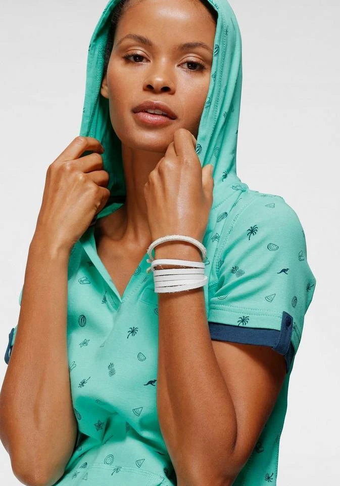 KangaROOS Jerseykleid mit maritimen Anker-Alloverprint Marine, Beere-meliert, Türkis 6 KangaROOS Jerseykleid mit maritimen Anker-Alloverprint Marine, Beere-meliert, Türkis – Bild 4