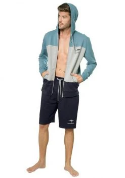 KangaROOS Kapuzensweatjacke im Colourblock Design Grau-meliert-wei&szlig;-navy, Petrol-grau-meliert-navy -KANGAROOS Verkäufe 8b40fd5e 3516 5f30 b3a3 ca0daf044308