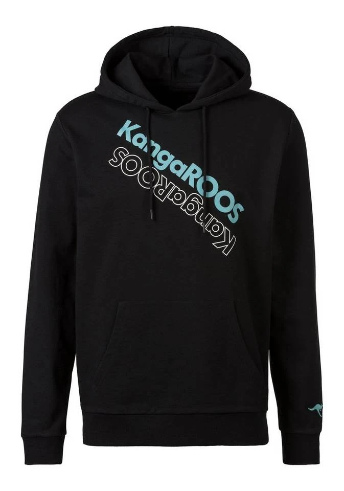 KangaROOS Kapuzensweatshirt mit Logo Print vorn Anthrazit-gelb, Schwarz-petrol, Navy-rot 7 KangaROOS Kapuzensweatshirt mit Logo Print vorn Anthrazit-gelb, Schwarz-petrol, Navy-rot – Bild 5