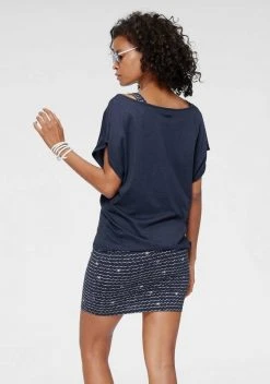 KangaROOS Jerseykleid (2-tlg) im Set mit oversize Shirt zum Knoten - NEUE KOLLEKTION Graublau-weiß, Marine-weiß, Schwarz -KANGAROOS Verkäufe 8e8d4fd2 a1ba 577f 86f5 d16c7ef379d7