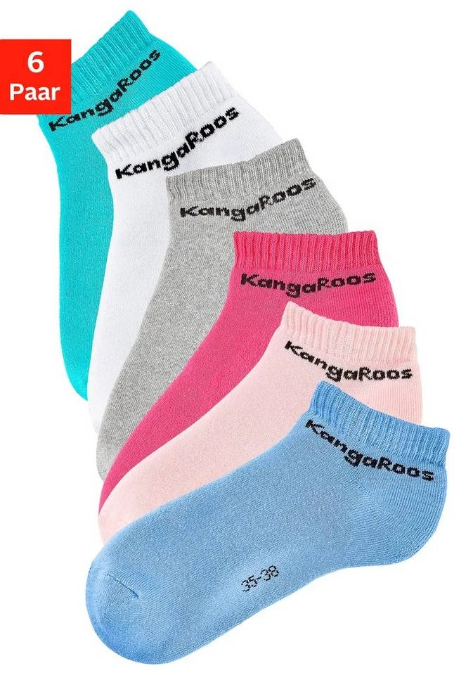 8ffb33eb-4e95-5e8f-9a77-7a228a9daecf.jpg KangaROOS Sneakersocken (6-Paar) mit Frottee innen 1 x weiß | 1 x rosa | 1 x pink | 1 x mint | 1 x blau | 1 x grau, 6 x schwarz -KANGAROOS Verkäufe 8ffb33eb 4e95 5e8f 9a77 7a228a9daecf