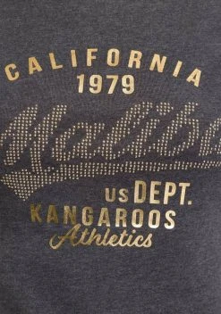 KangaROOS T-Shirt mit großem Logodruck im Retro-Look - NEUE KOLLEKTION Wei&szlig;, Anthrazit-meliert -KANGAROOS Verkäufe 90091661 79c3 58c4 a000 e9c359cb4934