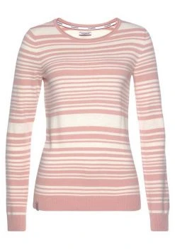 KangaROOS Rundhalspullover mit minimalistischer Rollkante und modischen Streifen-Design - NEUE KOLLEKTION Rosa-wei&szlig;, Grau-wei&szlig; -KANGAROOS Verkäufe 91c522f1 0316 5b96 9f46 a3141d4d0dcd