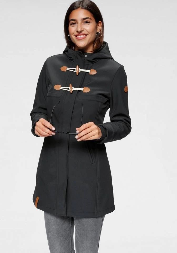 KangaROOS Softshelljacke mit trendigen Zierknöpfen Graublau, Schwarz 4 KangaROOS Softshelljacke mit trendigen Zierknöpfen Graublau, Schwarz – Bild 2