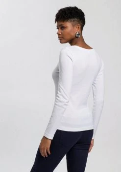 KangaROOS Longsleeve mit V-Neck und silberschimmernden Logodruck auf der Brust - NEUE KOLLEKTION Mint, Weiß, Schwarz 3 KangaROOS Longsleeve mit V-Neck und silberschimmernden Logodruck auf der Brust - NEUE KOLLEKTION Mint, Weiß, Schwarz -KANGAROOS Verkäufe 95861b6c 76d0 5f07 9613 9811084ee214