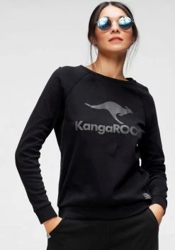 KangaROOS Sweater mit großem Label-Print vorne Hellgrau-meliert, Blau, Wei&szlig;, Schwarz -KANGAROOS Verkäufe 9674e829 99a5 5b61 afa7 f17cc2457d41
