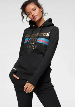 KangaROOS Kapuzensweatshirt mit schimmerndem Logo-Druck - NEUE KOLLEKTION