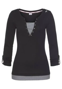 KangaROOS 2-in-1-Shirt mit geöffneter Zierknopfleiste und Turn-up Ärmeln Schwarz-weiß, Himbeere-marine-weiß, Türkis-schwarz-weiß, Marine-weiß 7 KangaROOS 2-in-1-Shirt mit geöffneter Zierknopfleiste und Turn-up Ärmeln Schwarz-weiß, Himbeere-marine-weiß, Türkis-schwarz-weiß, Marine-weiß -KANGAROOS Verkäufe 975f160f ef20 5ec6 9e31 fa41bd01d012