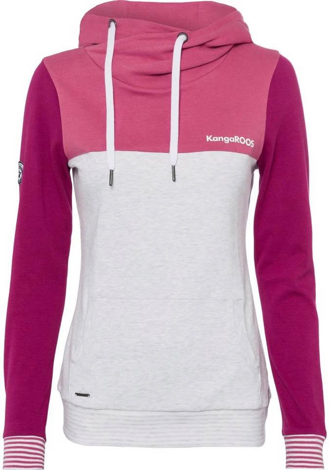97f2de52-e86a-5882-9a97-08bfa55ada2d.jpg KangaROOS Kapuzensweatshirt mit modischer Kombination aus Color-Blocking und Streifen Beere-rose, Marine-nachtblau, Schwarz-weiß-hellgrau-meliert -KANGAROOS Verkäufe 97f2de52 e86a 5882 9a97 08bfa55ada2d