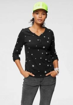 KangaROOS Langarmshirt mit Allover-Print