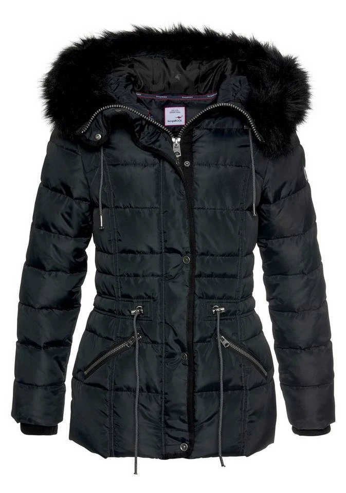 99164ae7-3b75-5b26-9b1e-842ba55de585.jpg KangaROOS Outdoorjacke in Kurzform, mit abnehmbarem Fellimitat-Kragen an der Kapuze - NEUE KOLLEKTION Marine, Schwarz, Rosa -KANGAROOS Verkäufe 99164ae7 3b75 5b26 9b1e 842ba55de585