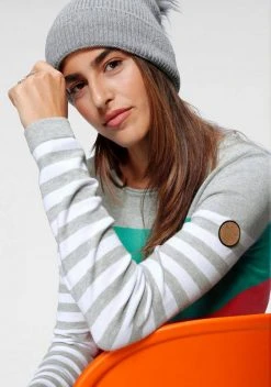 KangaROOS Rundhalspullover in modischer Streifenoptik Beere-rosa, Marine-rot-hellgrau, Hellgrau-türkis-pink, Wollweiß-rosa-dunkelgrün 15 KangaROOS Rundhalspullover in modischer Streifenoptik Beere-rosa, Marine-rot-hellgrau, Hellgrau-türkis-pink, Wollweiß-rosa-dunkelgrün -KANGAROOS Verkäufe 9969dae7 94a2 59a5 979f 66f79ccd5ddd