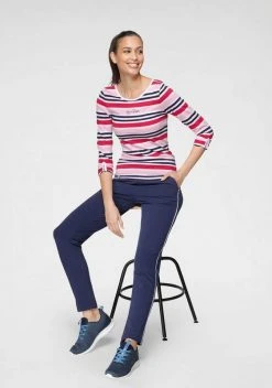 KangaROOS Langarmshirt im tollen Streifen-Design und Logo-Druck - NEUE KOLLEKTION Marine-petrol-coral-wei&szlig;, Rot-rosa-marine-wei&szlig; -KANGAROOS Verkäufe 996c03ce c884 53e1 aa93 01800c65a1d8