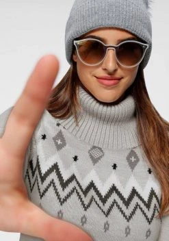 KangaROOS Norwegerpullover mit großem Rollkragen Hellgrau-meliert, Rosa-meliert 5 KangaROOS Norwegerpullover mit großem Rollkragen Hellgrau-meliert, Rosa-meliert -KANGAROOS Verkäufe 9987f279 03d6 5062 9afa 319e9ad862ea