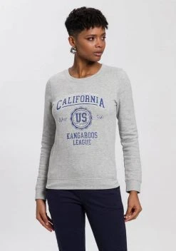 KangaROOS Sweater mit collem Frontprint im College-Look - NEUE KOLLEKTION
