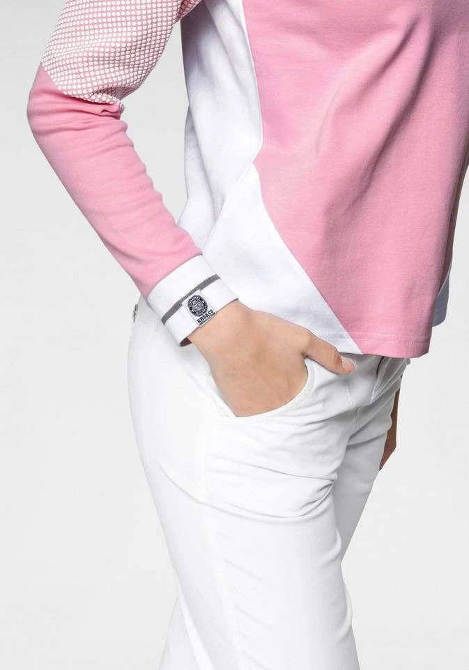 KangaROOS Sweatshirt im Colorblocking-Design mit Pünktchen Rosa-weiß-hellgrau-bedruckt, Schwarz-hellgrau-meliert, Himbeere-meliert, Marine-hellblau 6 KangaROOS Sweatshirt im Colorblocking-Design mit Pünktchen Rosa-weiß-hellgrau-bedruckt, Schwarz-hellgrau-meliert, Himbeere-meliert, Marine-hellblau – Bild 4