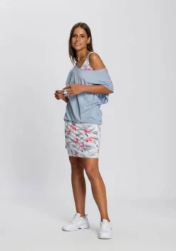 KangaROOS Shirtkleid (2-tlg) mit Rundhalshirt Dusty-blue, Apricot | marine-türkis-geblümt, Anthrazit-meliert -KANGAROOS Verkäufe a3f00c82 c04e 5212 8c15 a428c074fe39