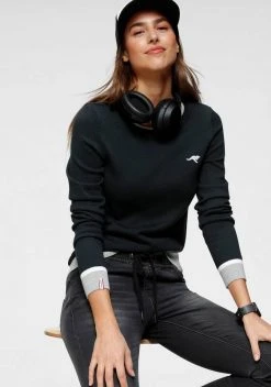 KangaROOS Rundhalspullover mit kontrastfarbenem Saum Schwarz, Offwhite-schwarz, Marine-rot, Rosa-blau 19 KangaROOS Rundhalspullover mit kontrastfarbenem Saum Schwarz, Offwhite-schwarz, Marine-rot, Rosa-blau -KANGAROOS Verkäufe a54d520b 1f29 5c8b 96ba 17aab29e36b5