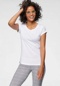 KangaROOS T-Shirt mit süßem aufgekrempleten Ärmalsaum Weiß, Rosa, Marine, Schwarz -KANGAROOS Verkäufe a7f067e2 caa3 5573 a89a 52130c9e085b