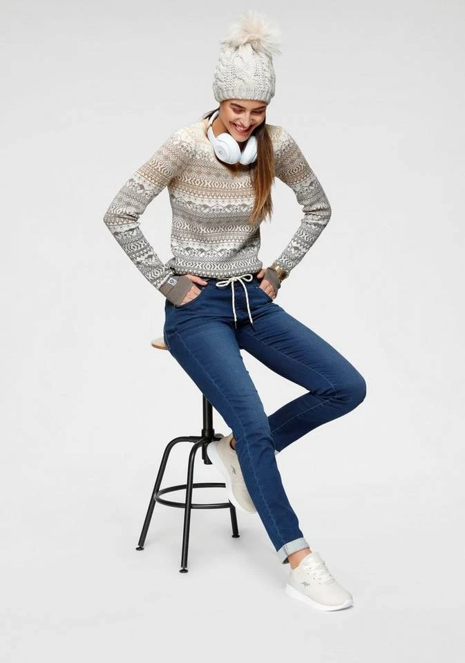 a9ffeff6-57fa-570b-a16d-d7429f9da623.jpg KangaROOS Jacquardpullover im Norweger-Muster mit kleinen Kängurus Offwhite-taupe-gemustert, Marine-hellblau -KANGAROOS Verkäufe a9ffeff6 57fa 570b a16d d7429f9da623