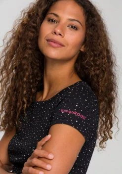 KangaROOS T-Shirt im Allover- oder mit Front-Druck Weiß, Marine-meliert, Koralle, Schwarz -KANGAROOS Verkäufe ad1736bd cd09 5fec 9fd5 549a0b82ff0a