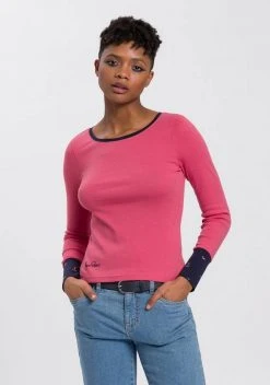 KangaROOS Langarmshirt mit Knopfleiste auf dem Rücken - NEUE KOLLEKTION